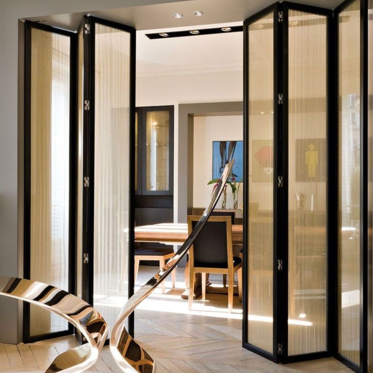 Folding Glass Partitions in India | Flexible Space Solutions