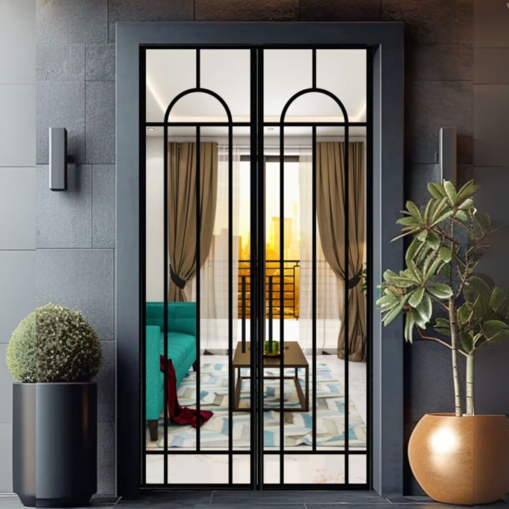 Glass-double-doors
