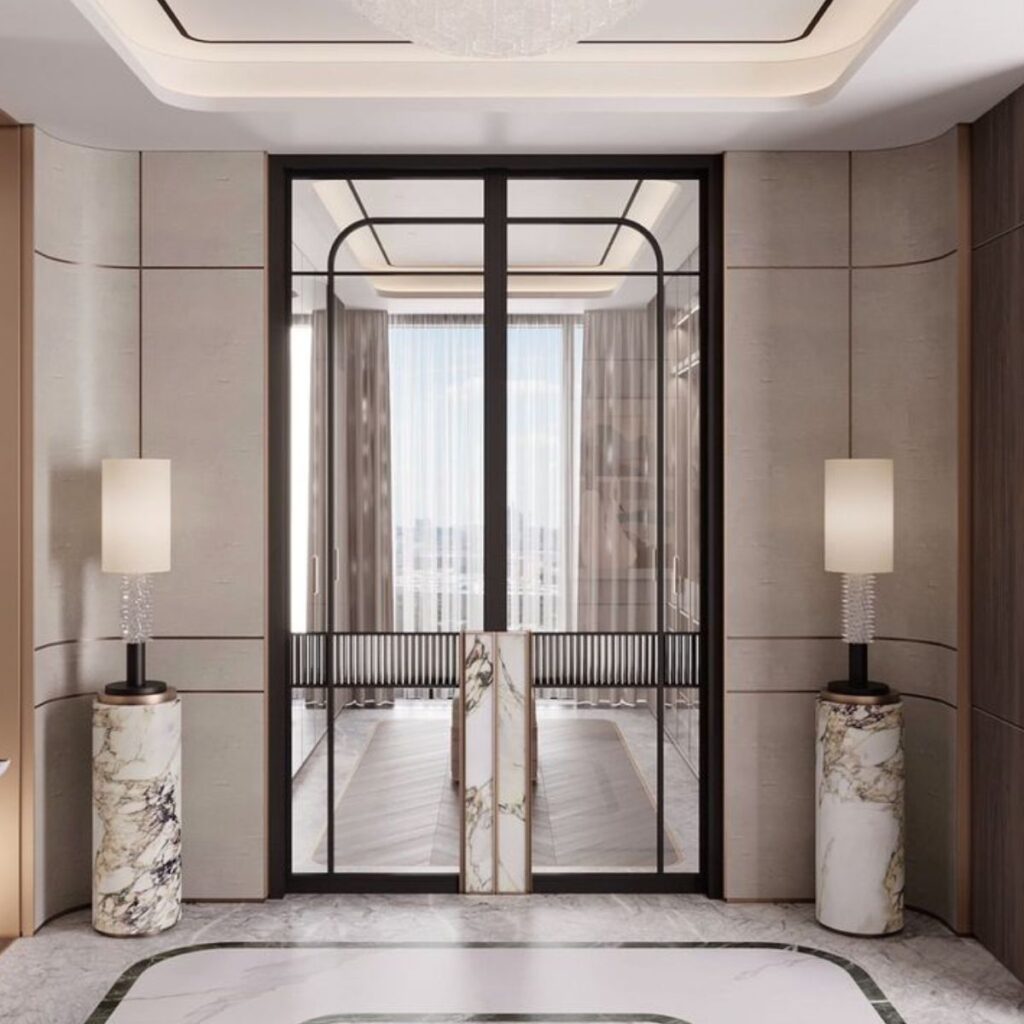 Glass-double-doors