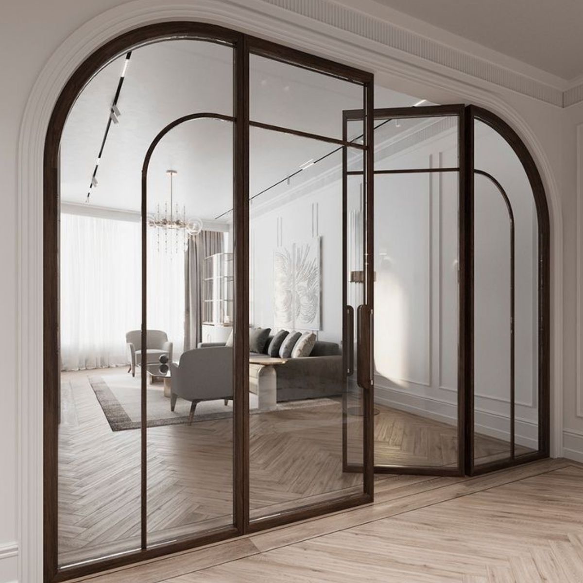 Glass-double-doors