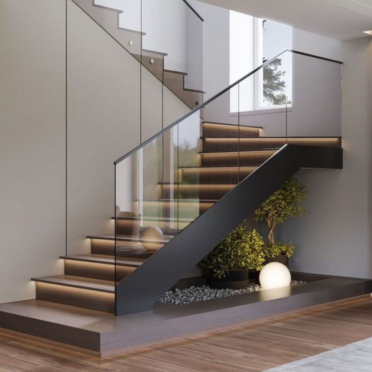 Reflective Railing Glass Stair Railings | Modern Staircase Railing Design